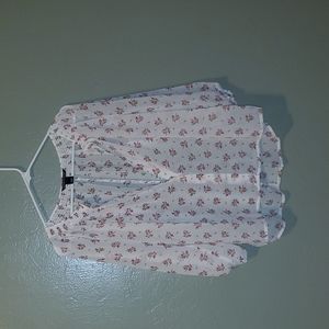 Victoria Secret Floral Sheer Blouse